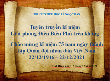 Video tuyền truyền kỷ niệm giải phóng Điện Biên Phủ trên không và chào mừng kỷ niệm 75 nằm ngày thành lập Quân đội nhân dân Việt Nam